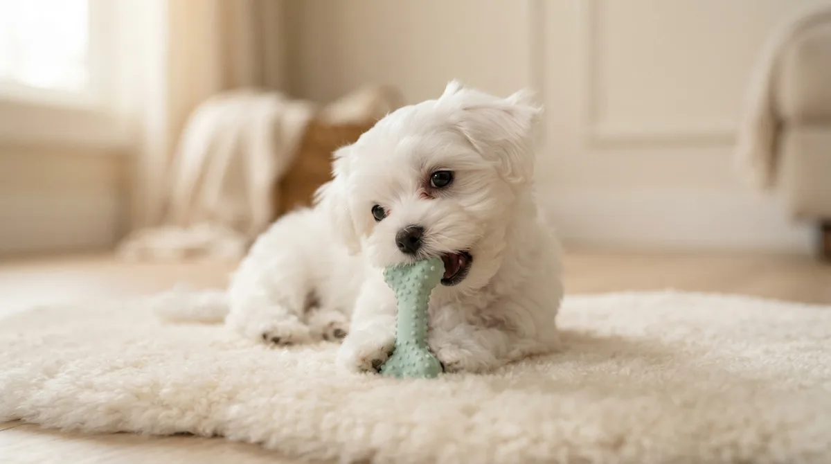 Maltese teething and puppy biting